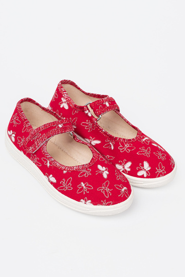 Zapatillas niños velcroy Rojo