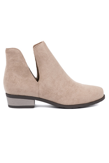 beige zapatos z Aycięciami 2