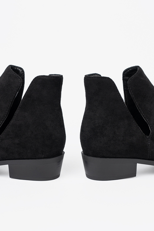 de color negro zapatos z Aycięciami