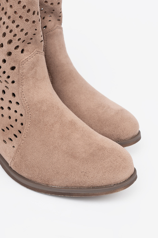 beige zapatos calado A koAbojskim stylu beige zapatos calado A koAbojskim stylu