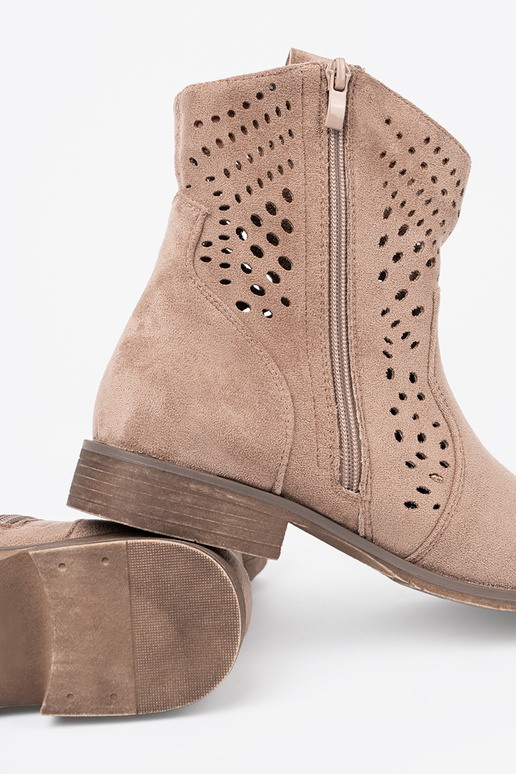 beige zapatos calado A koAbojskim stylu beige zapatos calado A koAbojskim stylu