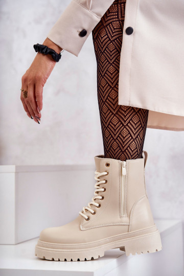 Botas de mujer calentamiento color marfil Dorchen 2