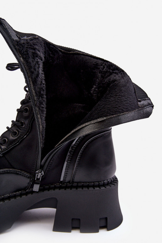 Zapatos de gamuza botas altas de montar Con joyas de color negro Tiene querx