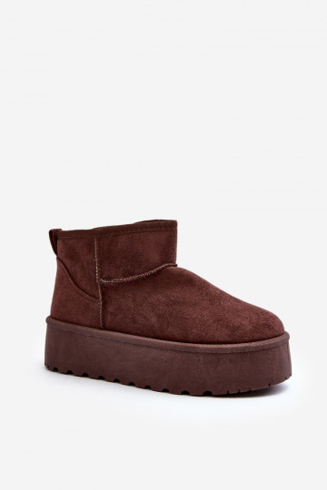 de gamuza Botas de nieve con una plataforma color marrón Corcoran 2