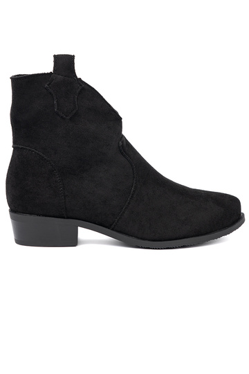 de color negro zapatos botas de vaquero de gamuza 2