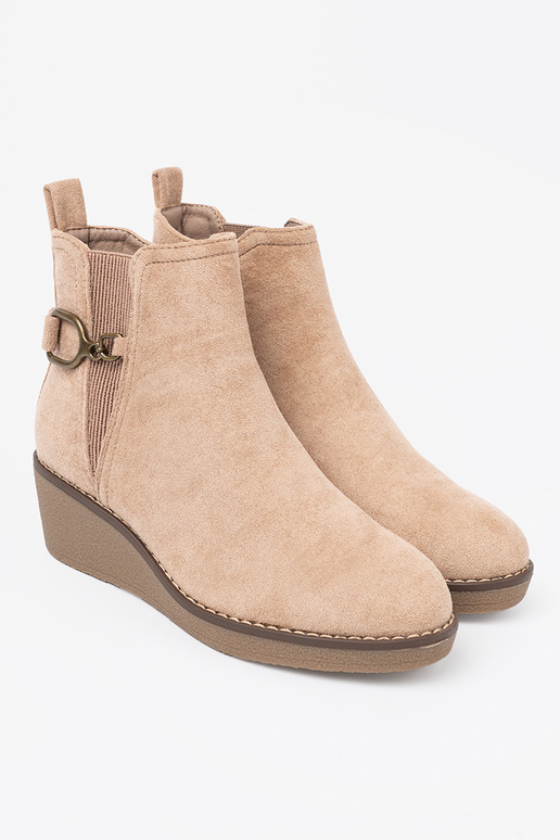 beige Zapatos de mujer na Aygodnym, niskim coturnoie beige Zapatos de mujer na Aygodnym, niskim coturnoie