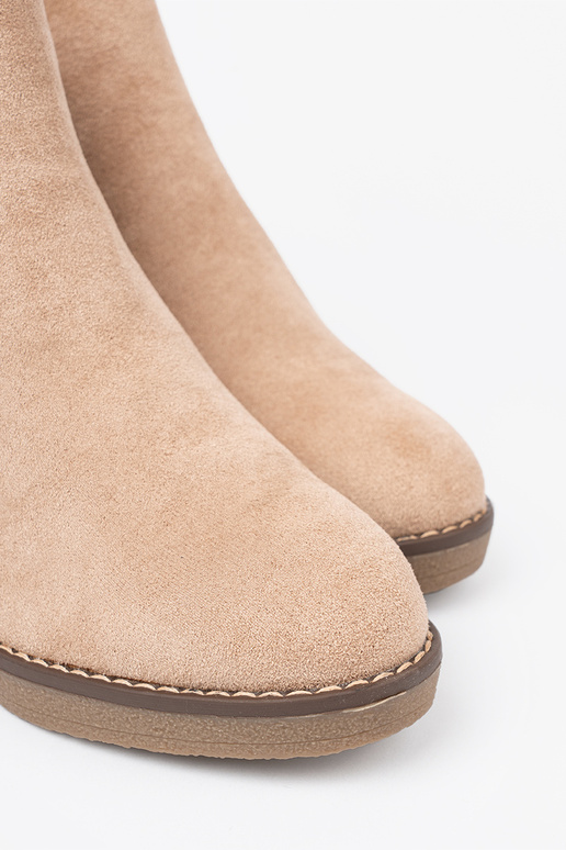 beige Zapatos de mujer na Aygodnym, niskim coturnoie beige Zapatos de mujer na Aygodnym, niskim coturnoie