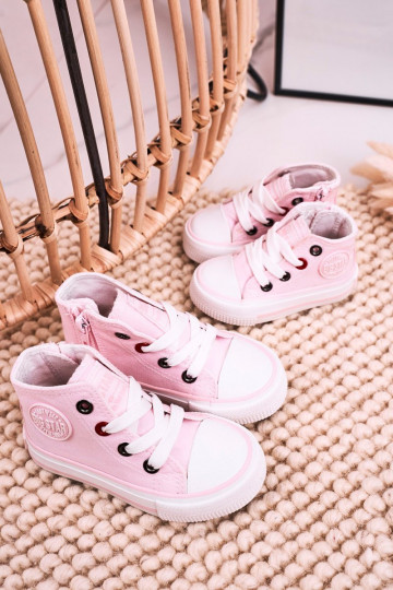 Zapatos infantiles con suela. con cremalleras BIG STAR HH374191 color rosa 2