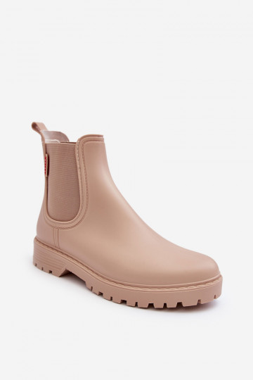 Bajo Botas de goma Femenino beige Birella