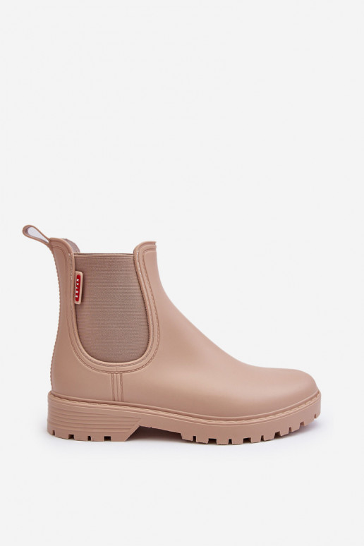 Bajo Botas de goma Femenino beige Birella