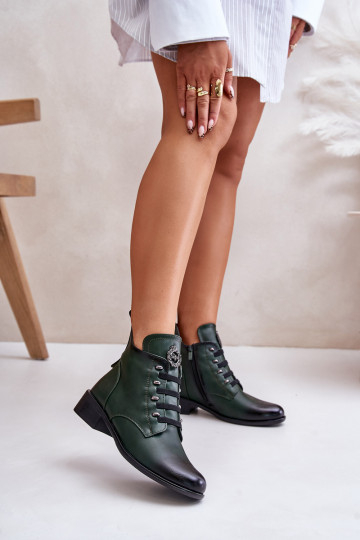Bajo Botas calentamiento Al castillo con adornos color verde Nevalia 2