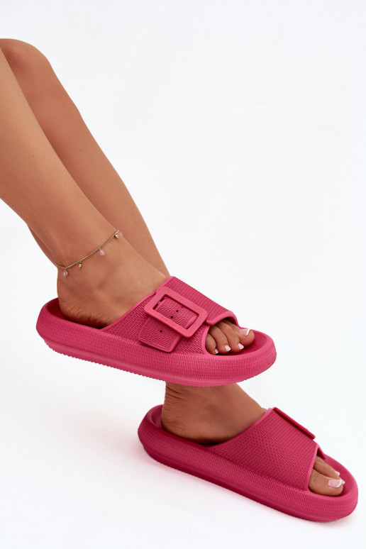 zapatillas de mujer Zapatillas ligeras con una plataforma con hebillas Big Star RR274A583 color rosa