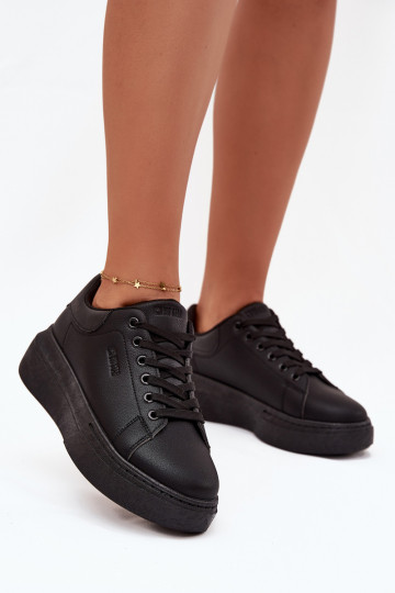 Zapatillas deportivas para mujer con plataforma Big Star SS274244 color negro