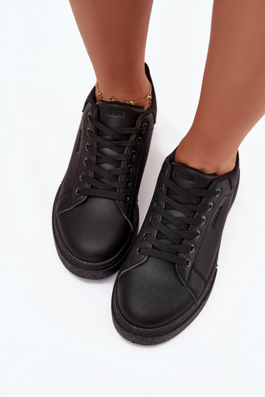 Zapatillas modelo zapatos. Femenino con una plataforma Big Star SS274244 de color negro