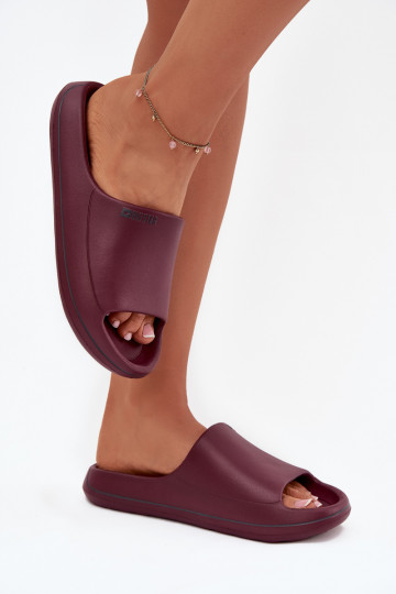 Zapatillas de casa para mujer Big Star SS274422 color burdeos