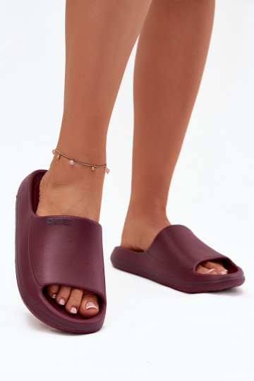 Zapatillas de casa para mujer Big Star SS274422 color burdeos 2