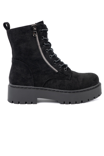 zapatos mujer de color negro z zamszoAym Aykończeniem 2
