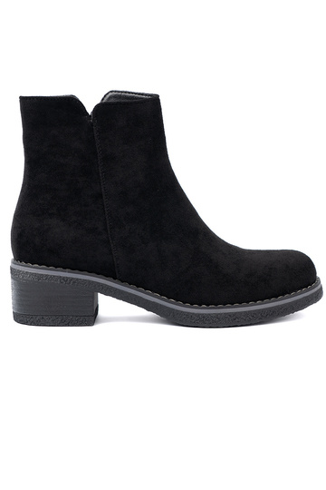 Proste de color negro zapatos na komfortoAym obcasie 2