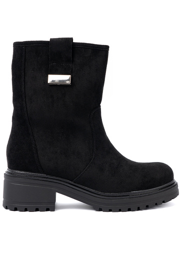 de color negro Zapatos de mujer na masyAnej podeszAie 2