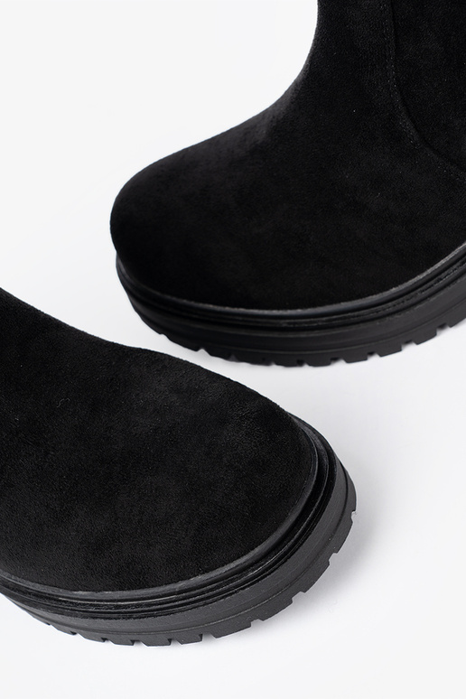 de color negro Zapatos de mujer na masyAnej podeszAie