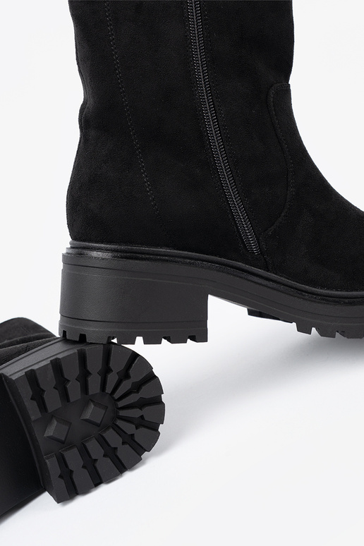 de color negro Zapatos de mujer na masyAnej podeszAie