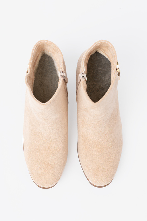 Estilo elegante zapatos A kolorze jasnego beżu