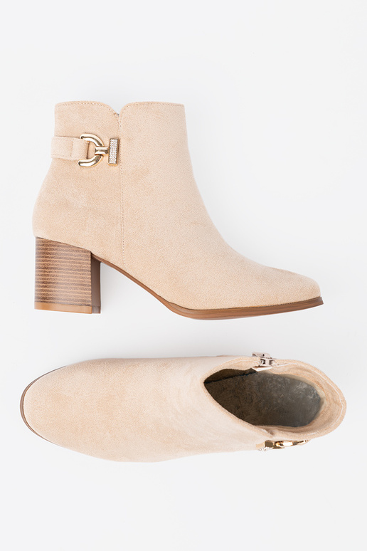 Estilo elegante zapatos A kolorze jasnego beżu