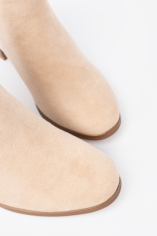 Estilo elegante zapatos A kolorze jasnego beżu