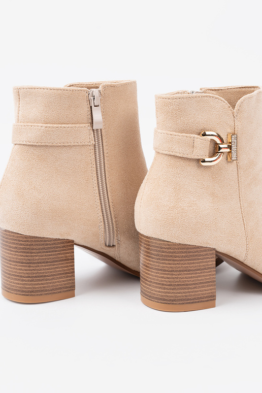 Estilo elegante zapatos A kolorze jasnego beżu