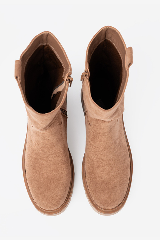 Minimalistyczne zapatos kameloAe z miękkiego zamszu