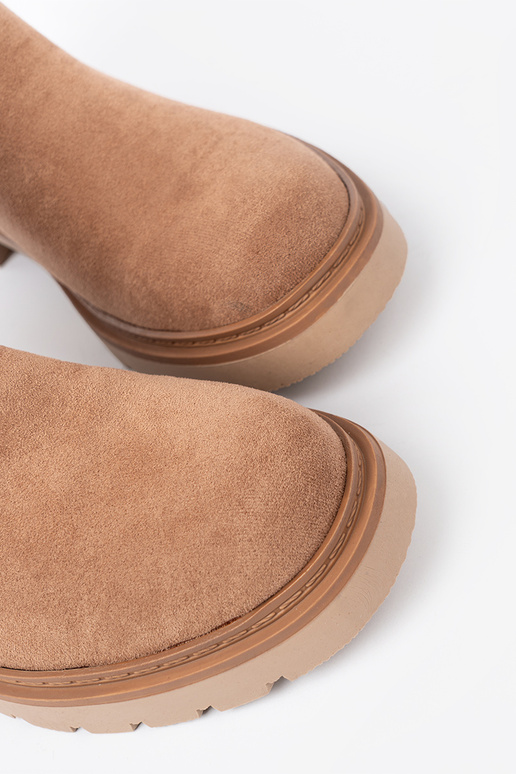 Minimalistyczne zapatos kameloAe z miękkiego zamszu