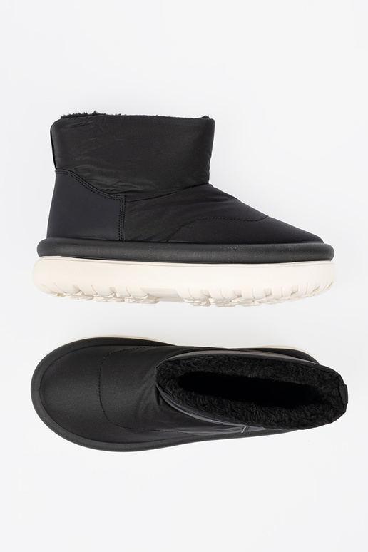 ENodoodporne Botas de nieve de color negro z futrzanym Anętrzem