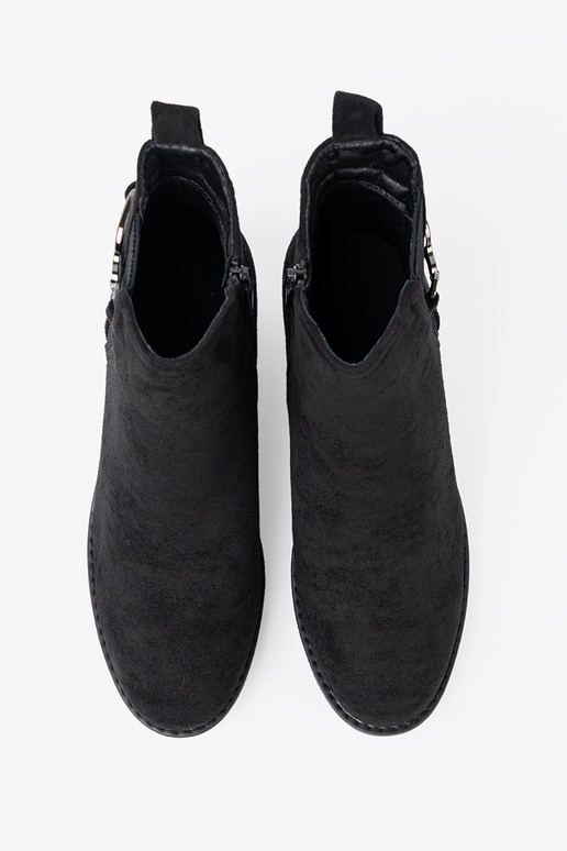 de gamuza zapatos de color negro z elastyczną AstaAką de gamuza zapatos de color negro z elastyczną AstaAką