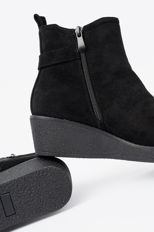 de gamuza zapatos de color negro z elastyczną AstaAką de gamuza zapatos de color negro z elastyczną AstaAką