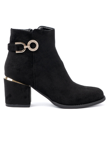 de color negro Zapatos de mujer z elegancką sprzączką 2