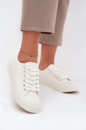 Zapatos de mujer blancos de tiempo libre con bajo acolchados Big Star OO274927 2