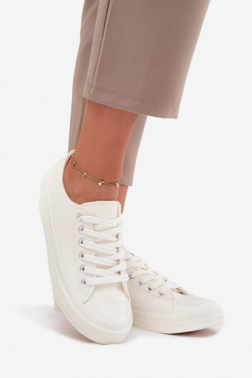 calentamiento Bajo Zapatos de ocio Big Star OO274927 el color blanco