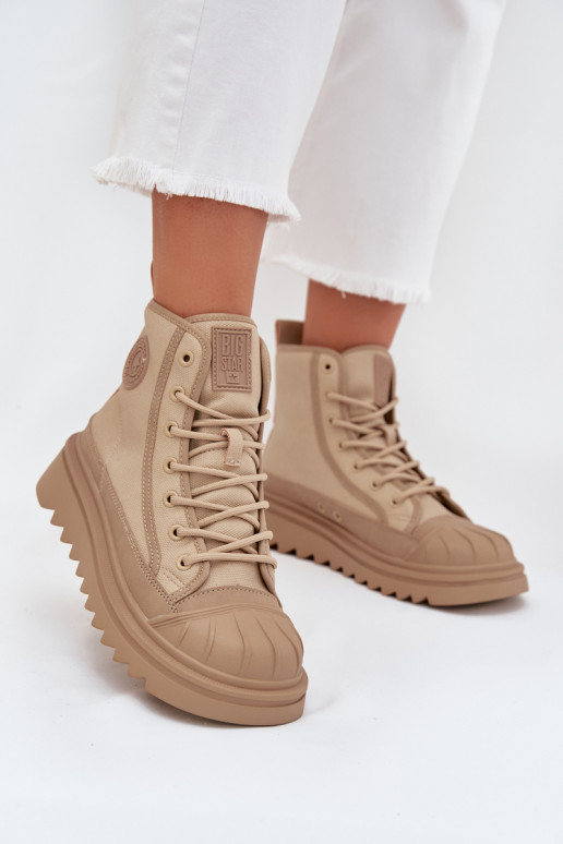 zapatos de ocio con suela Femenino calentamiento Big Star OO274A356 beige