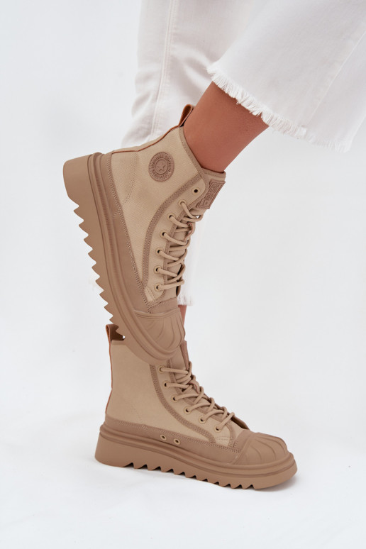 zapatos de ocio con suela Femenino calentamiento Big Star OO274A356 beige