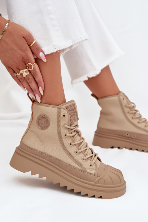 zapatos de ocio con suela Femenino calentamiento Big Star OO274A356 beige