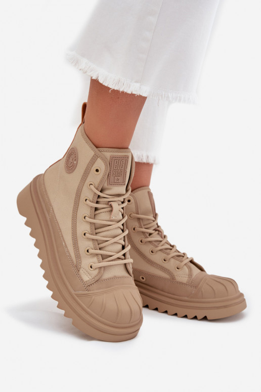 zapatos de ocio con suela Femenino calentamiento Big Star OO274A356 beige