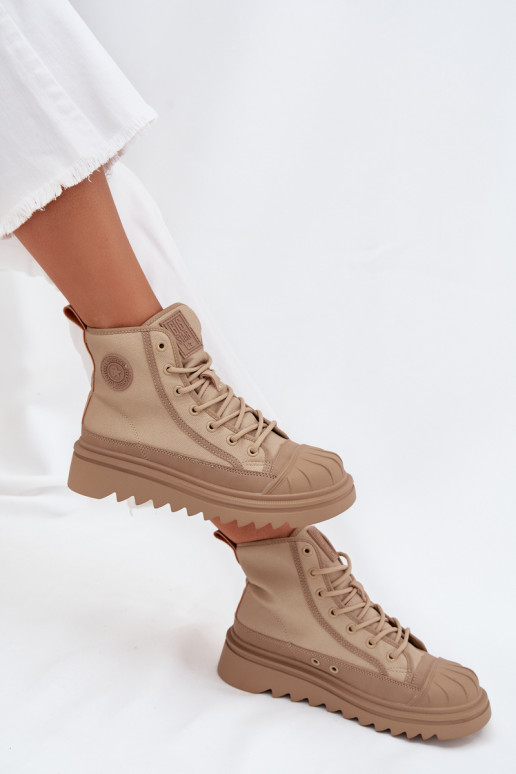 zapatos de ocio con suela Femenino calentamiento Big Star OO274A356 beige