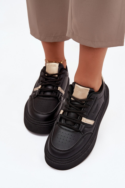 Femenino Zapatillas modelo zapatos. con una plataforma Big Star SS274360 de color negro