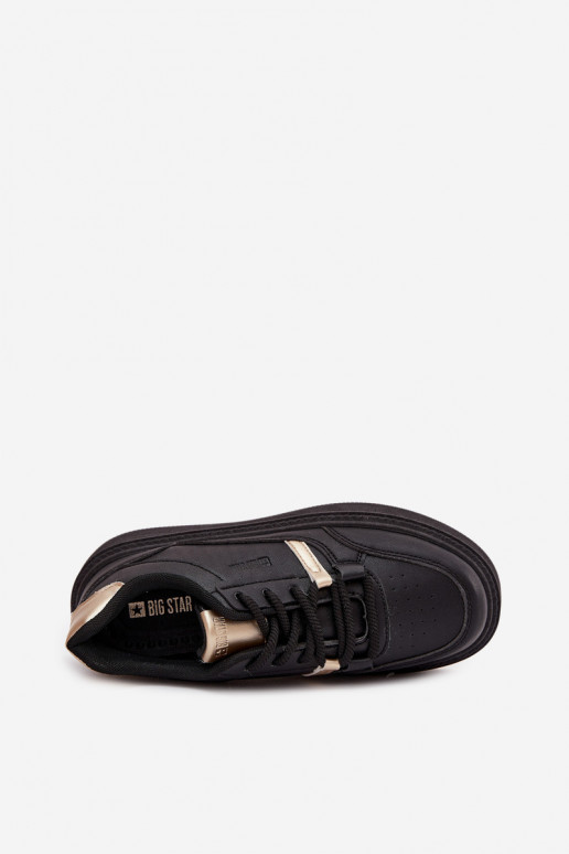 Femenino Zapatillas modelo zapatos. con una plataforma Big Star SS274360 de color negro