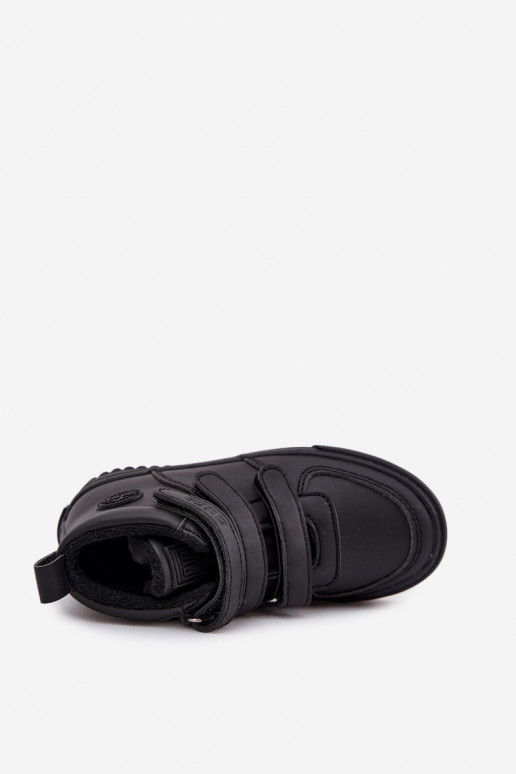calentamiento Zapatillas modelo botas Infantil con sujetadores adhesivos Big Star SS374070 de color negro