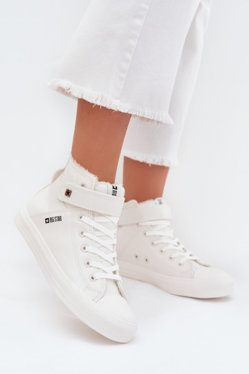 Piel calentamiento zapatos casuales BIG STAR V274541FEN el color blanco