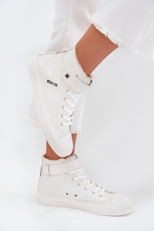 Piel calentamiento zapatos casuales BIG STAR V274541FEN el color blanco