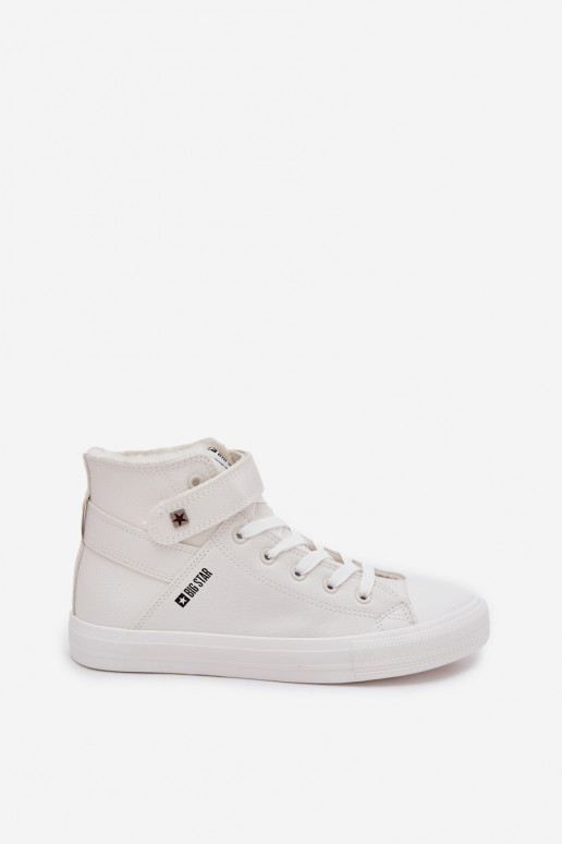 Piel calentamiento zapatos casuales BIG STAR V274541FEN el color blanco