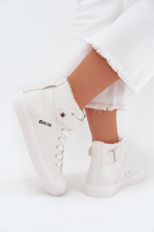 Piel calentamiento zapatos casuales BIG STAR V274541FEN el color blanco