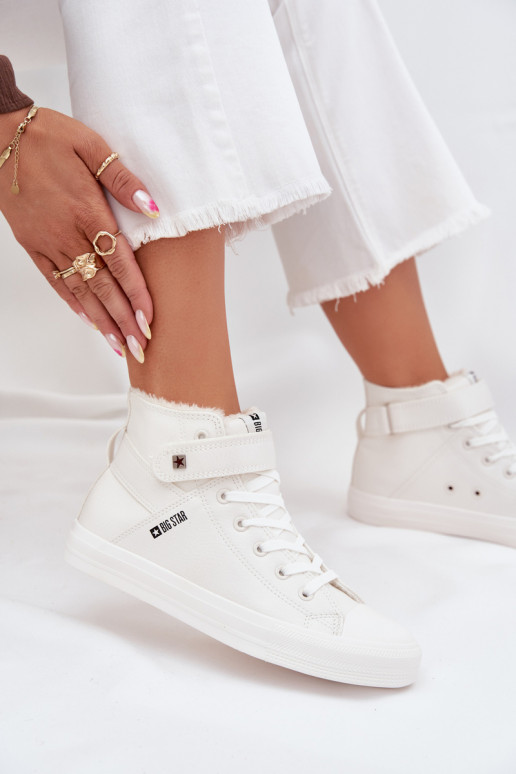 Piel calentamiento zapatos casuales BIG STAR V274541FEN el color blanco